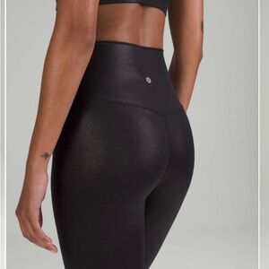 LuLulemon Black Glitter Leggings size 0